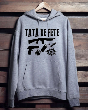 Hanorace cu gluga personalizate - HANORAC PERSONALIZAT PENTRU BARBATI - Tata de fete