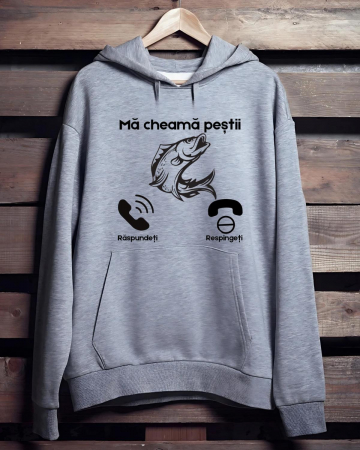 Hanorace pescari - HANORAC PERSONALIZAT PENTRU PESCARI - Ma cheama pestii