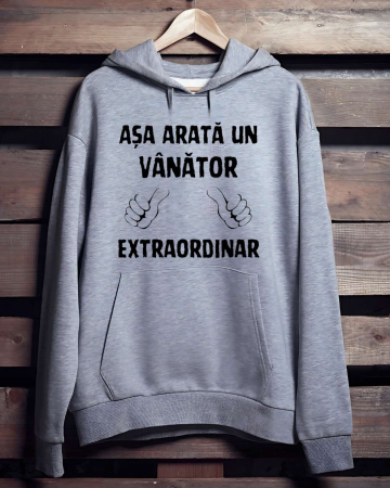 Hanorace vanatori - HANORAC PERSONALIZAT PENTRU VANATORI - Asa arata un vanator extraordinar