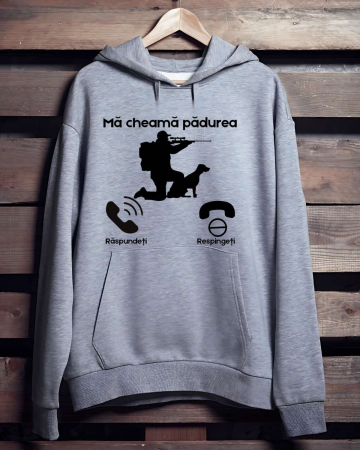 Hanorace vanatori - HANORAC PERSONALIZAT PENTRU VANATORI - Ma cheama padurea