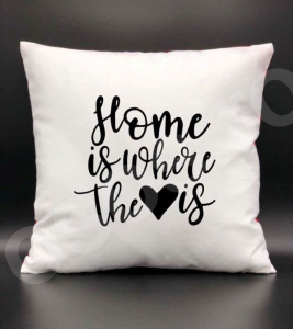 Perne personalizate - Pernă - Home is where the heart is