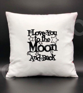 Perne personalizate - Pernă - I love you to the moon and back