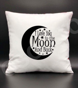 Perne personalizate - Pernă - I love you to the moon & back