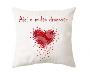 Perne personalizate - Pernă - Aici e multă dragoste