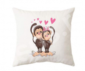 Perne personalizate - Pernă - Monkey love