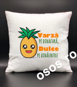 Perne personalizate - Pernă personalizată - Varza pe dinafara, Dulce pe dinauntru