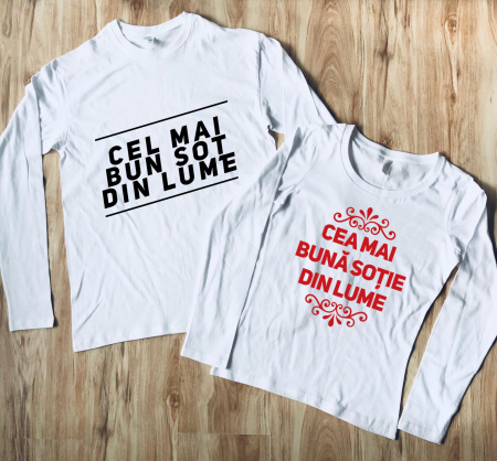 Set bluze cuplu - Set Bluze Cuplu - Cel mai bun sot. Cea mai buna sotie