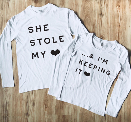 Set bluze cuplu - Set Bluze Cuplu - She stole my heart