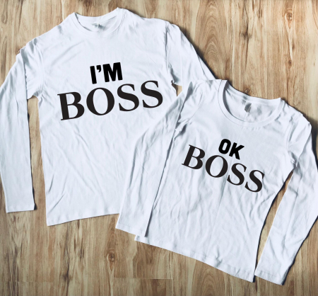 Set bluze cuplu - Set Bluze Cuplu - I'm BOSS. Ok BOSS