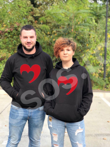 Valentine's Day - Set hanorace personalizate -  I love you