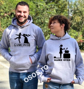 Set hanorace personalizate - Set hanorace cupluri - Game over