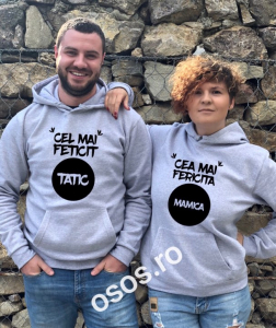 Set hanorace personalizate - Set hanorace cupluri - Cei mai fericiţi părinţi
