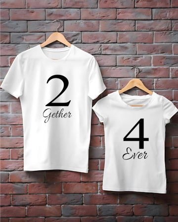 Seturi pentru cupluri - TRICOURI DE CUPLU - 2 gether 4 ever