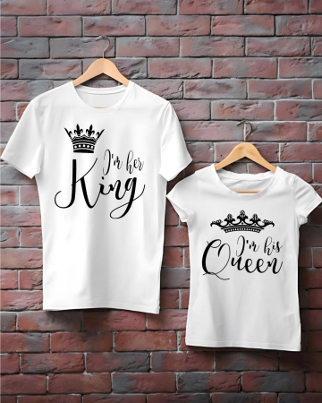 Seturi pentru cupluri - TRICOURI DE CUPLU - King & Queen.