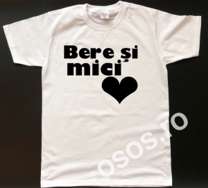 Tricouri de vacanta - Tricou personalizat bărbătesc - Bere şi mici