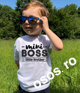 Tricouri personalizate copii - Tricou copii - Mini Boss. Little brother