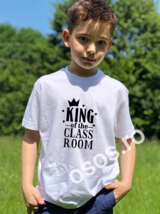 Tricouri personalizate copii - Tricou copii - King of the classroom