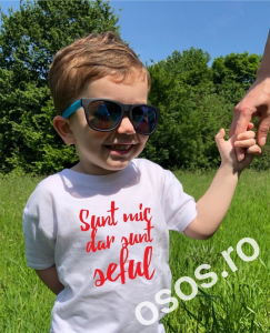 Tricouri personalizate copii - Tricou copii - Sunt mic dar sunt şeful