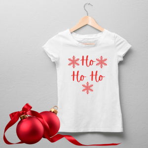 Crăciun - Tricou damă personalizat -  Ho Ho Ho