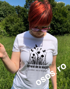 Tricouri personalizate damă - Tricou dama - Ce vrei de la viata?