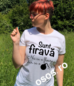 Tricouri personalizate damă - Tricou dama - Sunt firava ca o bomaba