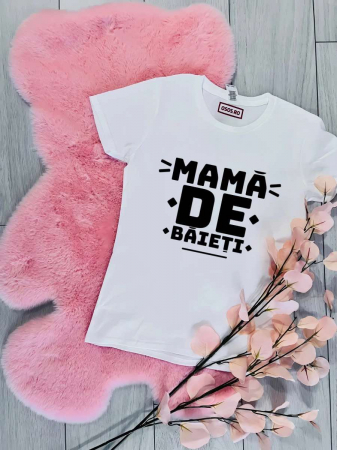 Mărţişor - Tricou damă personalizat - Mamă de băieţi