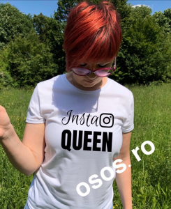 Tricouri personalizate damă - Tricou dama - Insta QUEEN