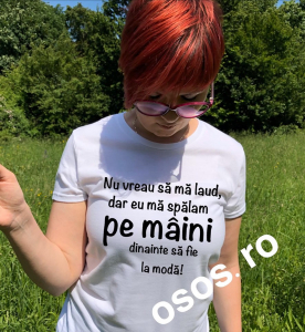 Tricouri personalizate damă - Tricou dama - Spalatu pe maini e la moda