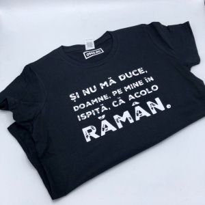 Tricouri de agatat - Tricou damă - Si nu ma duce, Doamne, pe mine in ispita