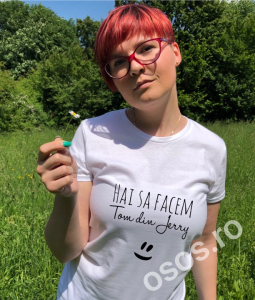 Tricouri de agatat - Tricou damă - Hai să facem Tom din Jerry