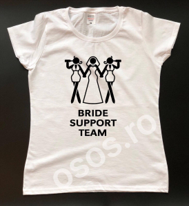 Căsătorie - Tricou damă personalizat - Bride support team