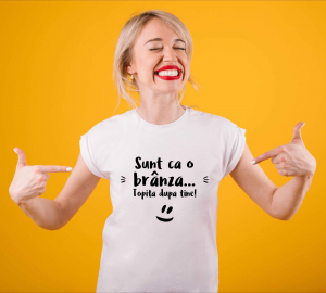 Tricouri de agatat - Tricou damă personalizat - Sunt ca o brânză...Topită după tine