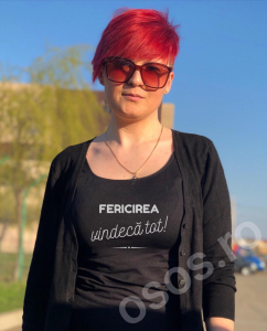 Tricouri personalizate - Tricou damă personalizat - Fericirea vindecă tot!