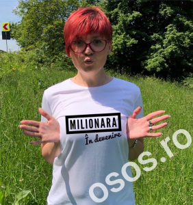 Tricouri personalizate - Tricou damă - Milionară în devenire
