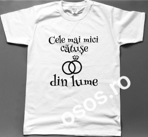 Căsătorie - Tricou personalizat bărbătesc - Cele mai mici cătuşe din lume