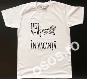 Tricouri de vacanta - Tricou personalizat bărbătesc - Trezi-m-aş în vacanţă