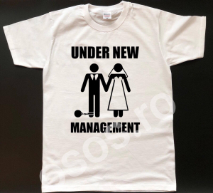 Căsătorie - Tricou personalizat bărbătesc - Under new management