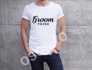 Căsătorie - Tricou personalizat bărbătesc - Groom Tribe