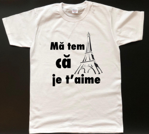 Tricouri de agatat - Tricou personalizat bărbătesc - Mă tem că je t'aime