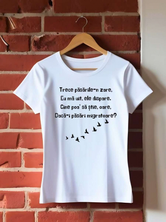 Tricouri amuzante - TRICOU PERSONALIZAT DAMA - Trece pasarile-n zare