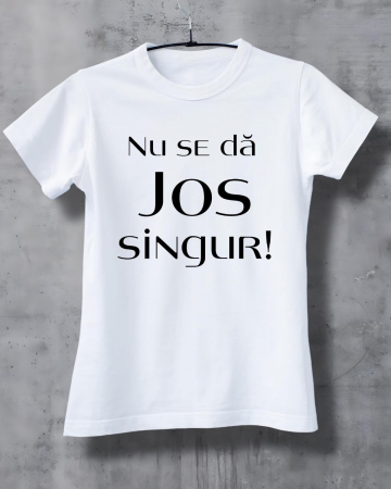 Tricouri obraznice - TRICOU PERSONALIZAT DAMA - Nu se da jos singur