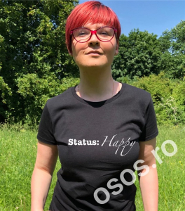 Tricouri motivationale - Tricou personalizat damă - Status: Happy