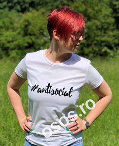 Tricouri personalizate - Tricou personalizat damă - Antisocial