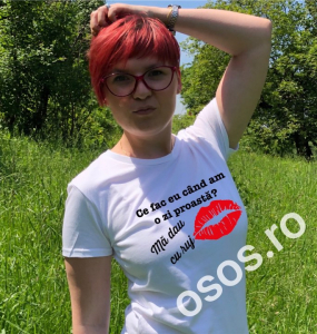 Tricouri personalizate damă - Tricou personalizat damă - Ce fac eu când am o zi proastă