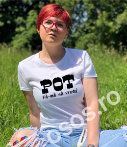 Tricouri motivationale - Tricou personalizat damă - Pot. Fă-mă să vreau.