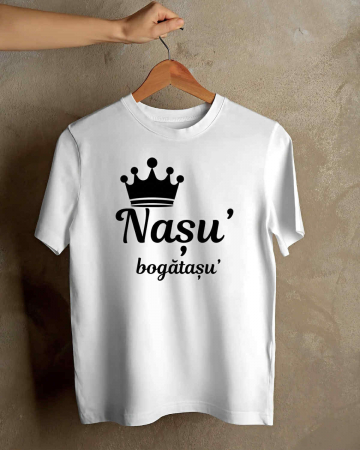 Tricouri personalizate bărbaţi - TRICOU PERSONALIZAT PENTRU BARBATI - Nasu' bogatasu'