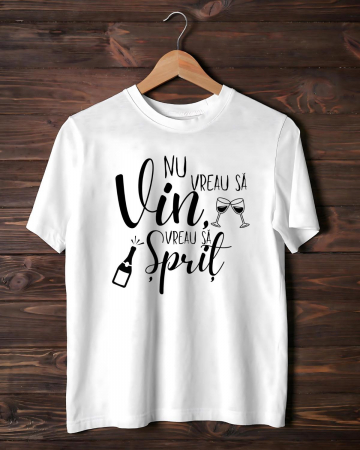 Tricouri de vacanta - TRICOU PERSONALIZAT PENTRU BARBATI - Nu vreau sa vin, vreau sa sprit
