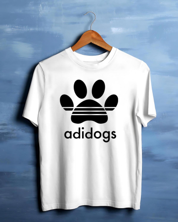Tricouri cu catei - TRICOU PERSONALIZAT PENTRU BARBATI - Adidogs
