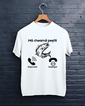 Tricouri personalizate - TRICOU PERSONALIZAT PENTRU PESCARI - Ma cheama pestii