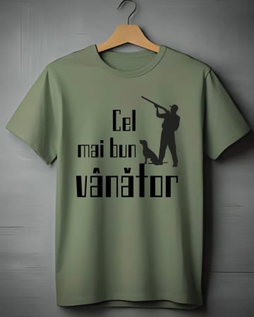 Tricouri personalizate bărbaţi - TRICOU PERSONALIZAT PENTRU VANATORI - Cel mai bun vanator